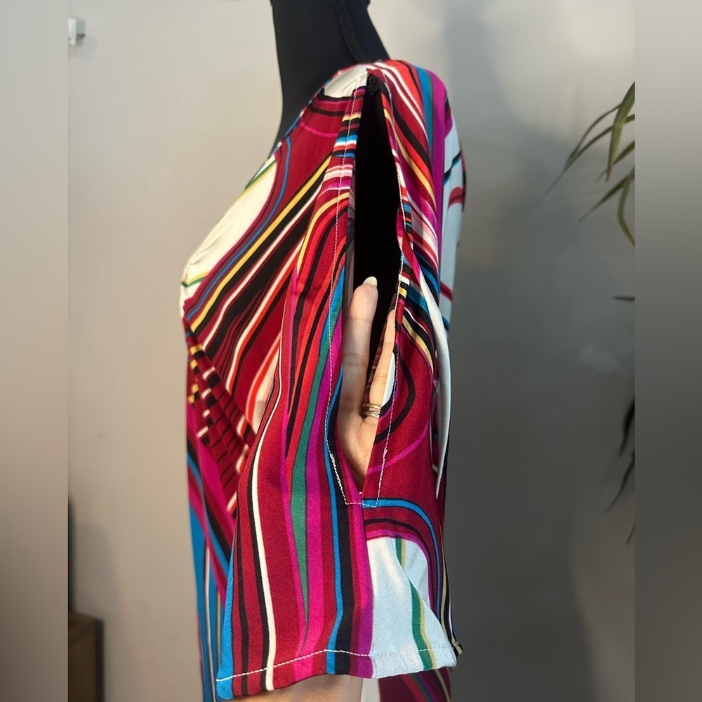 Vintage Y2K GUESS JEANS colorful geo print mini dress xs - Picture 5 of 9